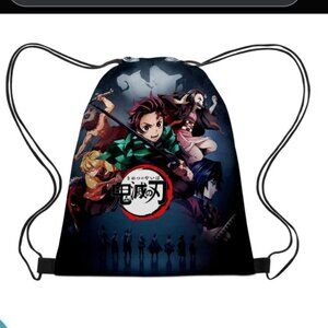 Anime Backpack Demon Slayer Tanjiro drawstring backpack